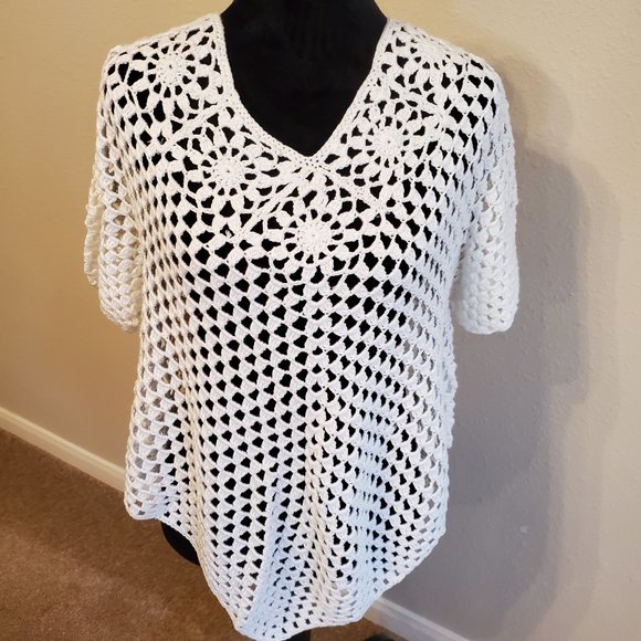 Beach cover up dress summer Outfit 100% soft cotton size M. - Picture 3 of 11